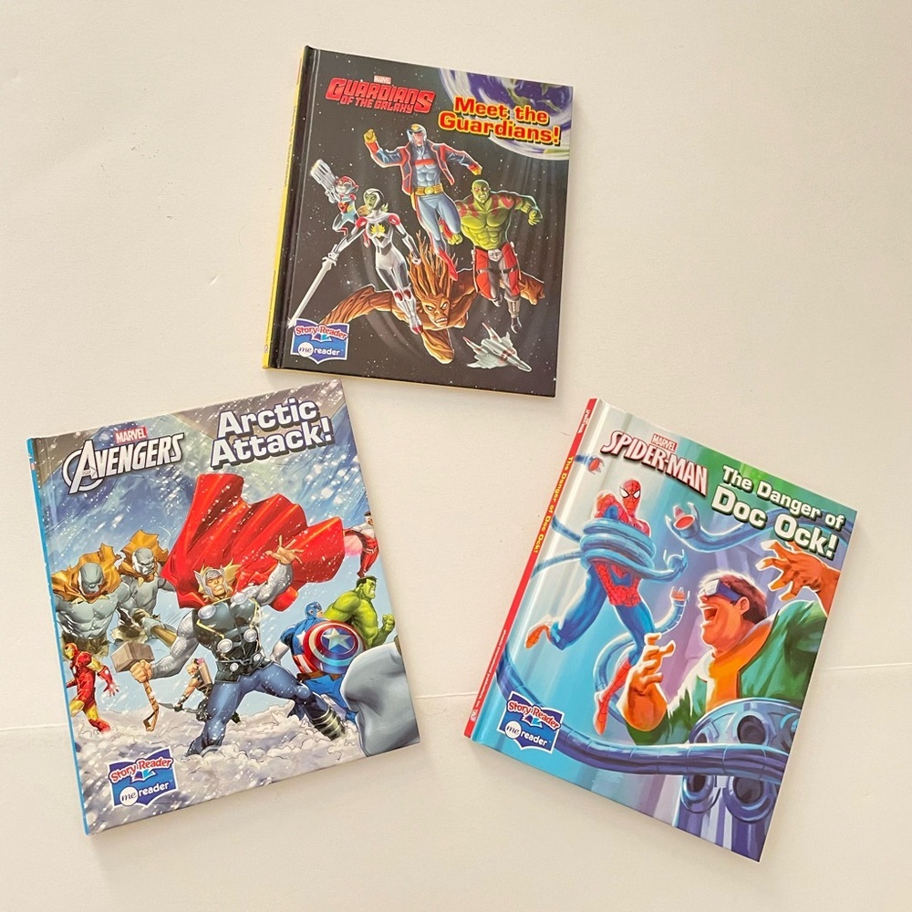 Lot of 3 Marvel Story Reader Me Reader Hardcover Books